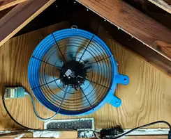 attic fan services with installed attic ventilation fan system in Pembroke Pines, FL
